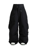 Spodnie snowboardowe luźne z kieszeniami cargo męskie | Krój baggy na stok