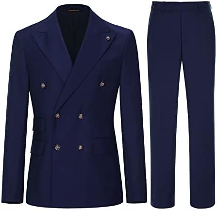 Garnitur męski dwurzędowy slim fit formalny dwuczęściowy | Ślub, biuro, wieczór