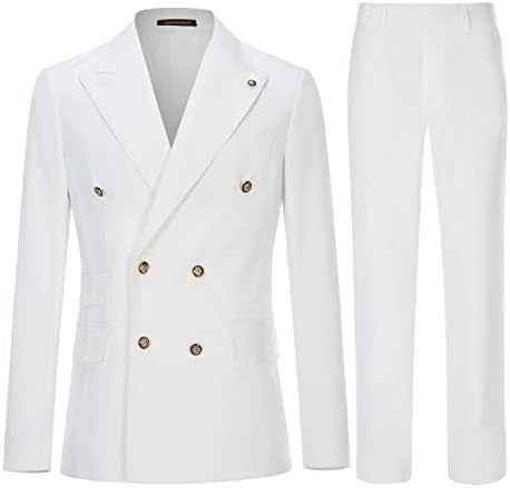 Garnitur męski dwurzędowy slim fit formalny dwuczęściowy | Ślub, biuro, wieczór