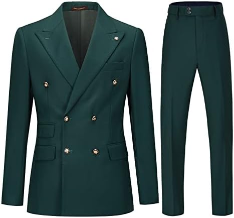 Garnitur męski dwurzędowy slim fit formalny dwuczęściowy | Ślub, biuro, wieczór