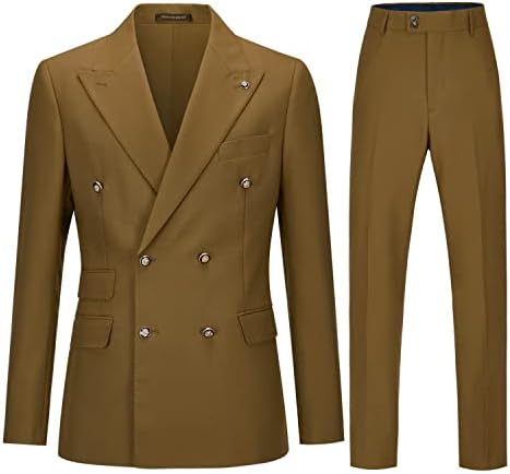 Garnitur męski dwurzędowy slim fit formalny dwuczęściowy | Ślub, biuro, wieczór