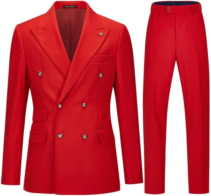 Garnitur męski dwurzędowy slim fit formalny dwuczęściowy | Ślub, biuro, wieczór