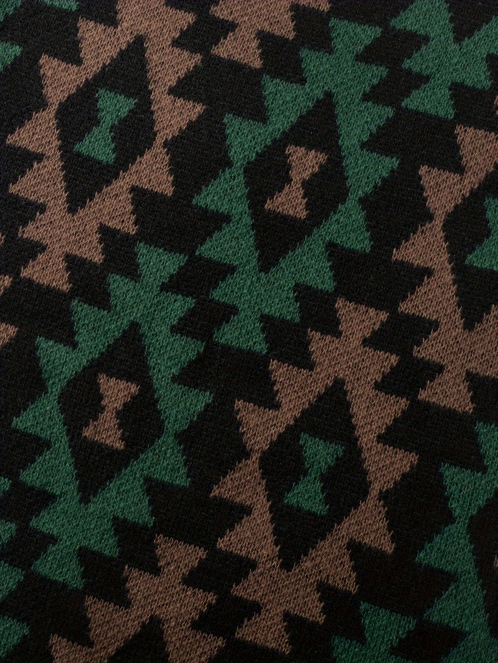 Sweter dzianinowy czarny we wzór geometryczny męski | Jesień i zima