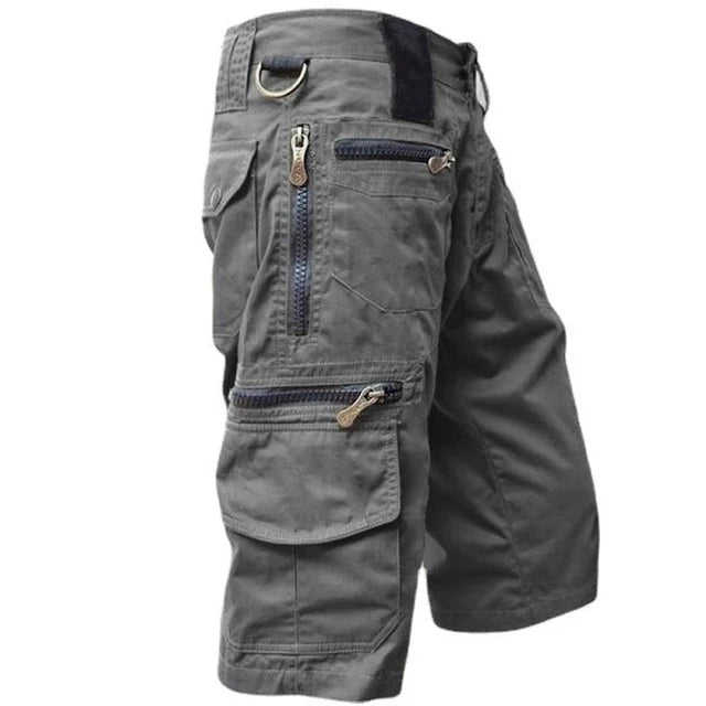 Szorty Cargo Męskie z Wieloma Kieszeniami i Zamkiem | Styl Outdoorowy