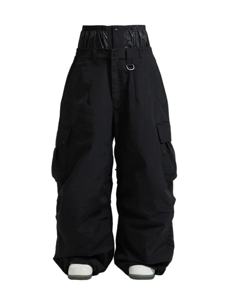 Spodnie snowboardowe cargo luźne męskie | Sporty zimowe i aktywność outdoor