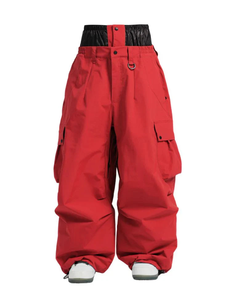 Spodnie snowboardowe cargo luźne męskie | Sporty zimowe i aktywność outdoor