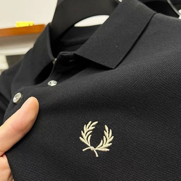 Koszulka polo męska elastyczna z kołnierzykiem i krótkim rękawem | Na co dzień