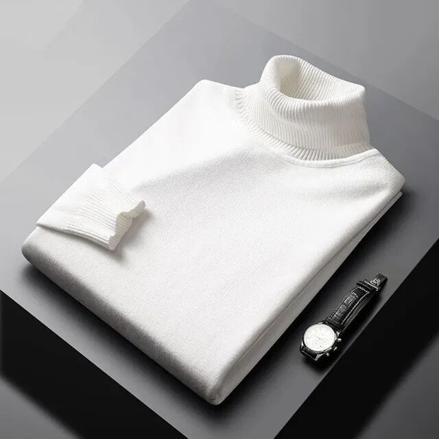Sweter Męski | Kołnierz, Wykończone Krawędzie i Miękki Lekki Materiał
