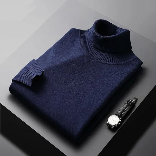 Sweter Męski | Kołnierz, Wykończone Krawędzie i Miękki Lekki Materiał