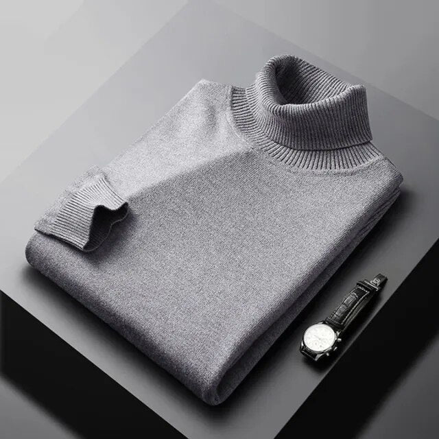 Sweter Męski | Kołnierz, Wykończone Krawędzie i Miękki Lekki Materiał