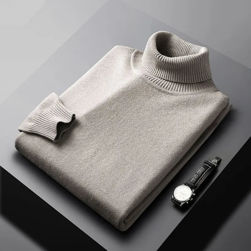 Sweter Męski | Kołnierz, Wykończone Krawędzie i Miękki Lekki Materiał