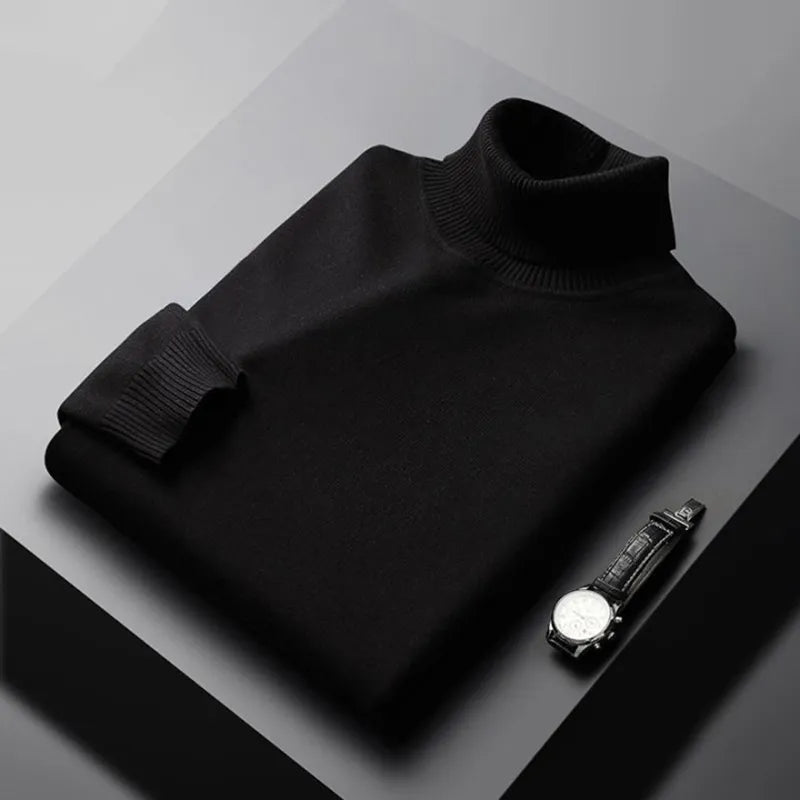 Sweter Męski | Kołnierz, Wykończone Krawędzie i Miękki Lekki Materiał