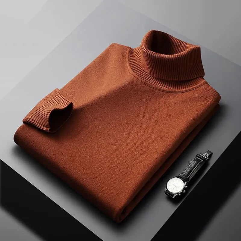Sweter Męski | Kołnierz, Wykończone Krawędzie i Miękki Lekki Materiał