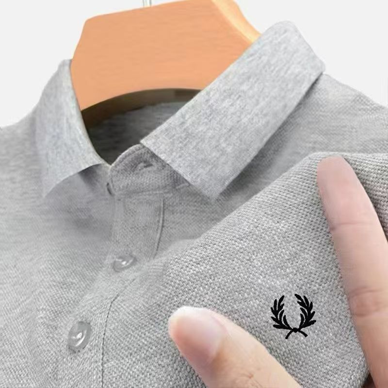Koszulka polo męska elastyczna z kołnierzykiem i krótkim rękawem | Na co dzień