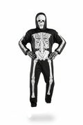 Czarno-biały Kostium Szkieleta z Maską Czaszki dla Chłopców na Halloween