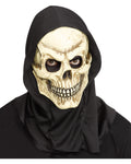 Beżowo-Brązowo-Czarna Maska Czaszki z Kapturem na Halloween dla Mężczyzn
